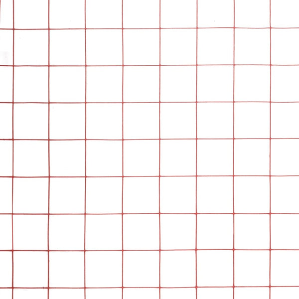 Drahtzaun Stahl mit PVC-Beschichtung 10x0,5 m Rot