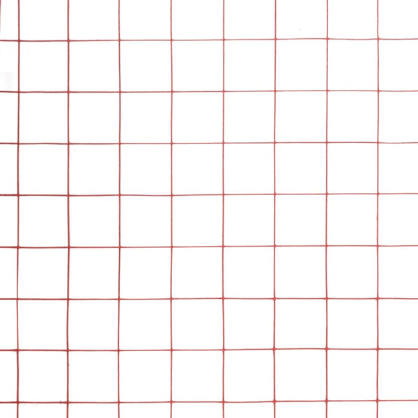 Drahtzaun Stahl mit PVC-Beschichtung 10x1,5 m Rot