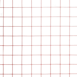 Drahtzaun Stahl mit PVC-Beschichtung 10x1,5 m Rot
