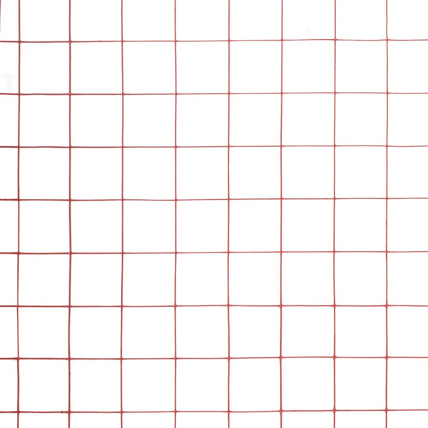 Drahtzaun Stahl mit PVC-Beschichtung 25x0,5 m Rot