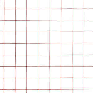 Drahtzaun Stahl mit PVC-Beschichtung 25x1,5 m Rot