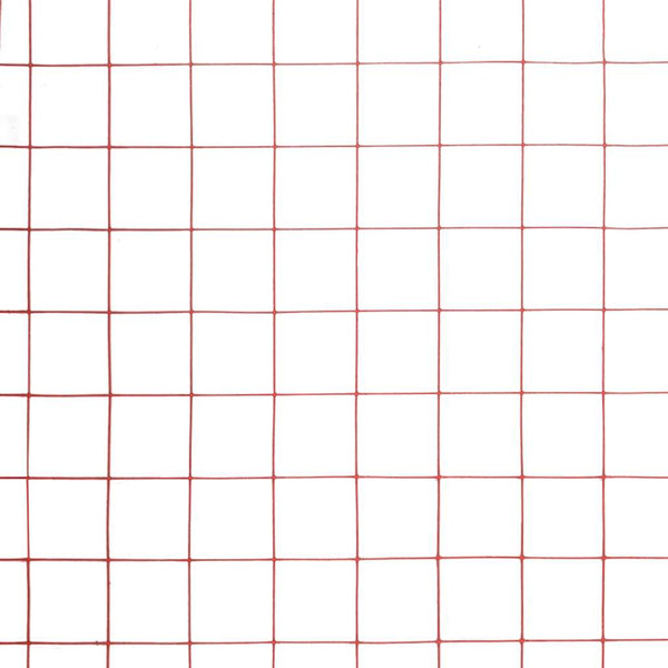 Drahtzaun Stahl mit PVC-Beschichtung 25x1,5 m Rot