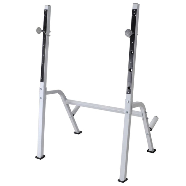 Hantelbank mit Ablage, Langhantel und Kurzhantel-Set 90 kg
