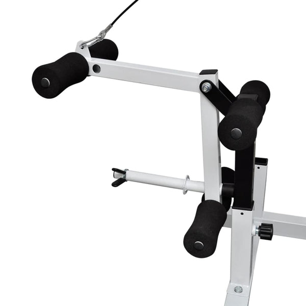 Hantelbank mit Ablage, Langhantel und Kurzhantel-Set 90 kg