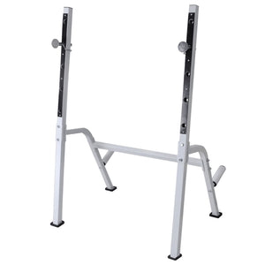 Hantelbank mit Ablage, Langhantel und Kurzhantel-Set 120 kg