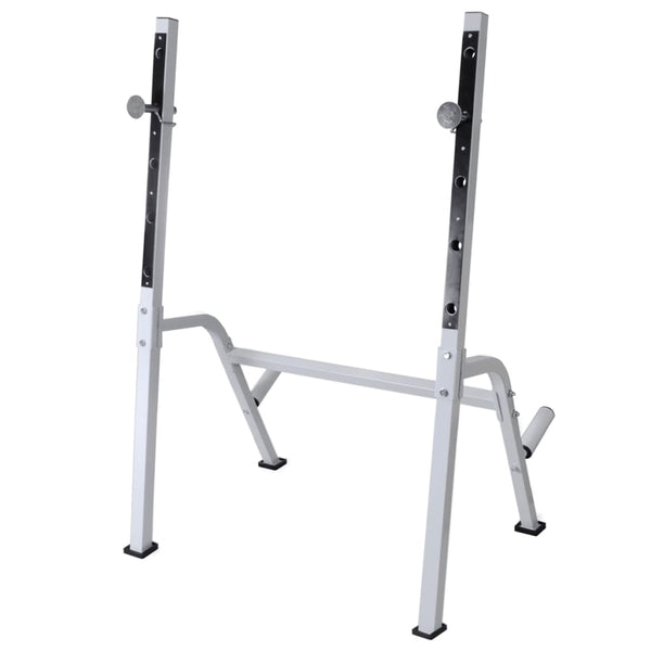 Hantelbank mit Ablage, Langhantel und Kurzhantel-Set 120 kg