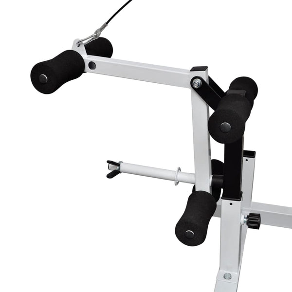 Hantelbank mit Ablage, Langhantel und Kurzhantel-Set 120 kg