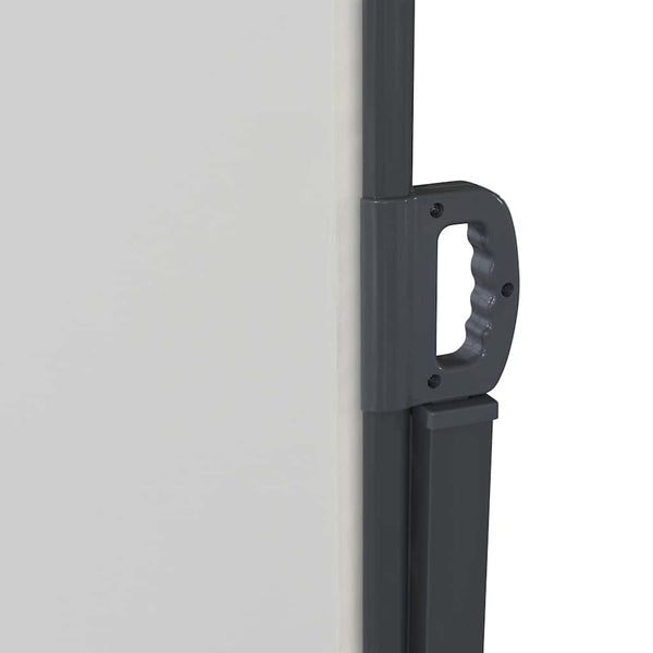 Ausziehbares Seitenmarkise Creme 600 x 200 cm Metall
