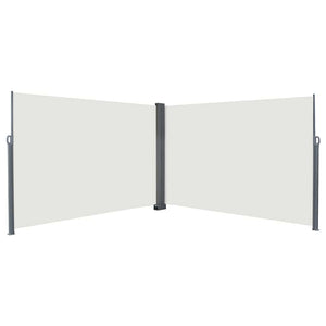 Ausziehbares Seitenmarkise Creme 600 x 200 cm Metall