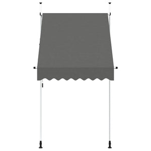 Einziehbare Markise Handbetrieben 150 cm Anthrazit