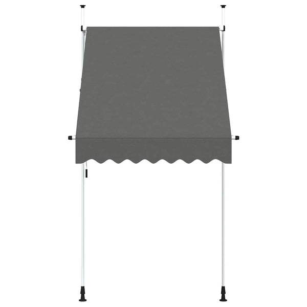 Einziehbare Markise Handbetrieben 150 cm Anthrazit
