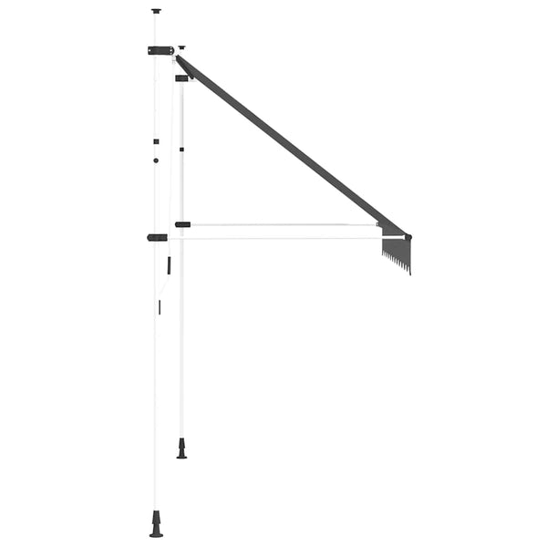 Einziehbare Markise Handbetrieben 250 cm Anthrazit
