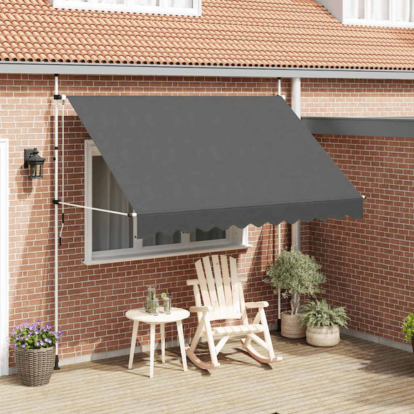 Einziehbare Markise Handbetrieben 300 cm Anthrazit