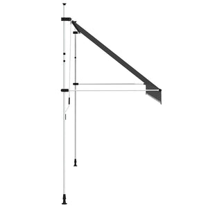 Einziehbare Markise Handbetrieben 350 cm Anthrazit