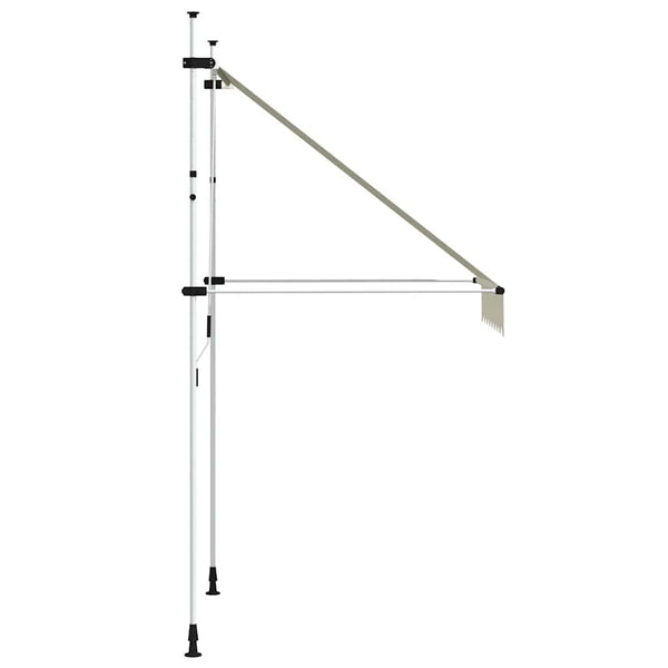 Einziehbare Markise Handbetrieben 150 cm Cremeweiß