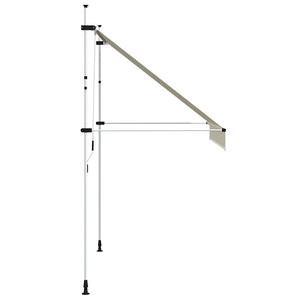 Einziehbare Markise Handbetrieben 250 cm Cremeweiß