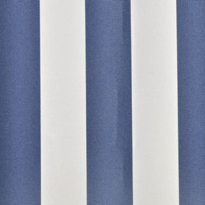 Markisenbespannung Canvas Blau & Weiß 5x3 m