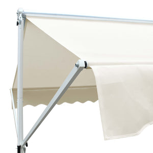 Freistehende Markise Cremefarben 4 x 3 m