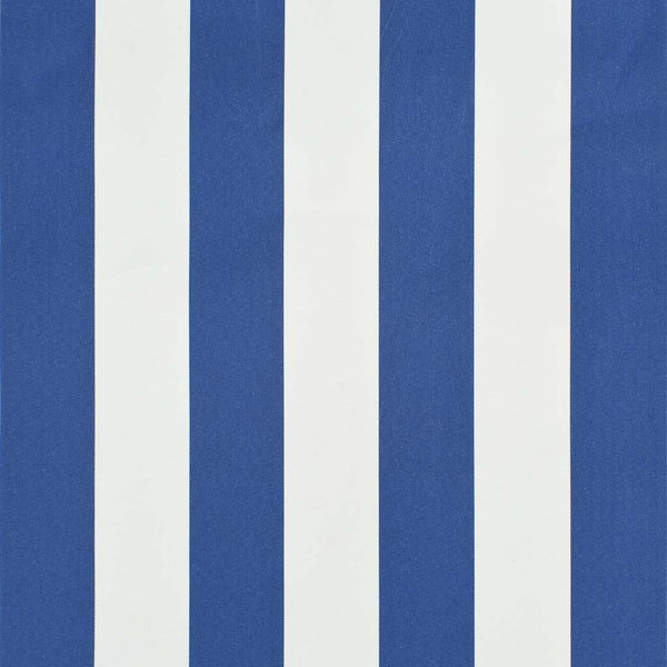 Einziehbare Markise 150×150 cm Blau und Weiß