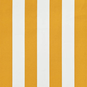 Einziehbare Markise 250×150 cm Gelb und Weiß