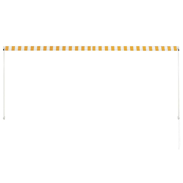 Einziehbare Markise 300×150 cm Gelb und Weiß
