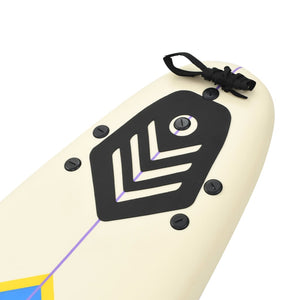 Blaues & Creme Surfbrett 170cm