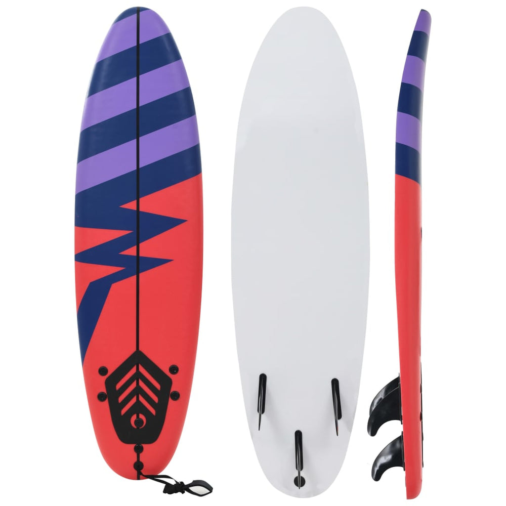 170 cm Surfbrett mit Streifen