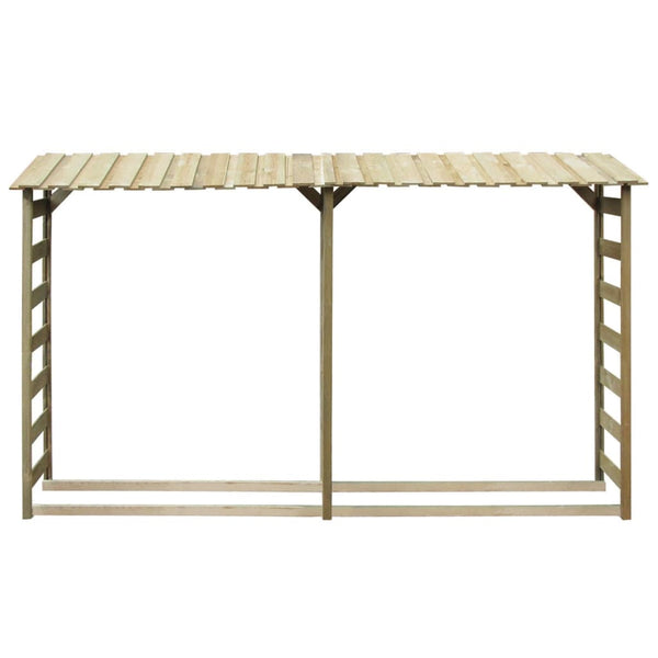 Brennholz-Lagerschuppen 300×44×176 cm Imprägniertes Kiefernholz