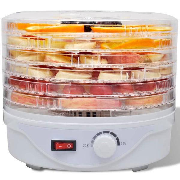 Dörrgerät Rund 250 W 6 Ablagen