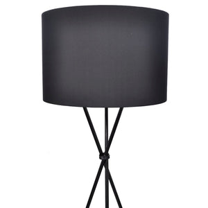 Stehlampe mit Ständer Schwarz 139 cm