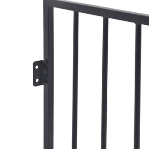 Kaminschutzgitter für Haustiere Schwarz Stahl