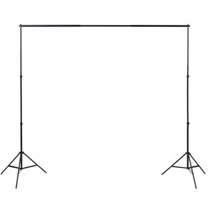 Fotostudio Set 3 Baumwolle-Hintergründe Rahmen verstellbar 3x5m