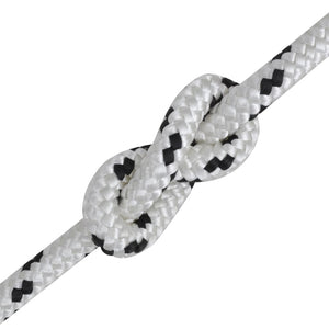 vidaXL Corde tressée pour bateau en polyester 8 mm 250 m blanc