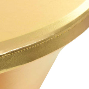 vidaXL 2-Pack Stretch Tablecloths Golden 60 cm