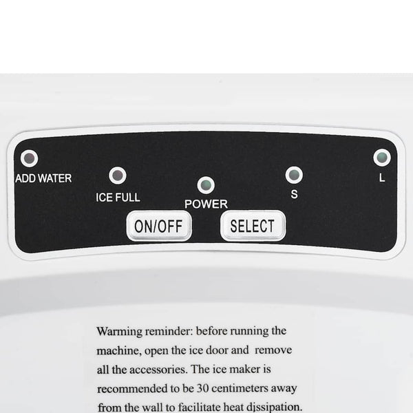 Eiswürfelbereiter – 15 kg/Tag, 1,4 L, Weiß
