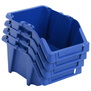 Stapelbare Lagerboxen 250 Stk. 103 x 165 x 76 mm Blau