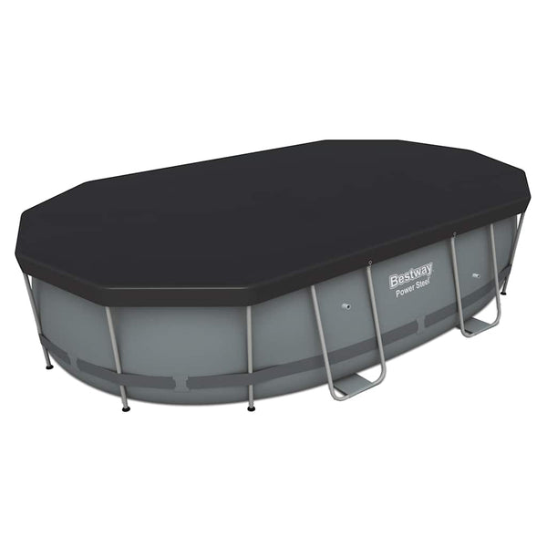 Bestway Ovaler Stahlrahmen Pool Set 488x305x107cm