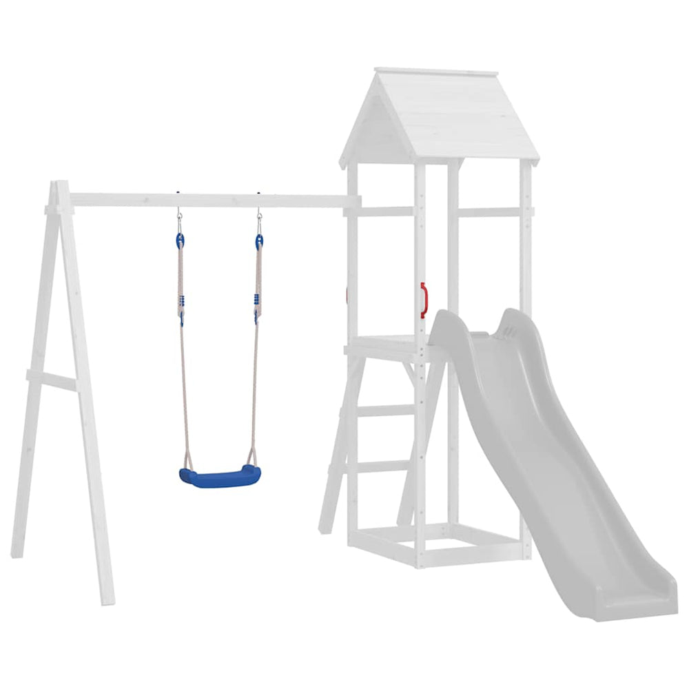 vidaXL Sièges de balançoire avec cordes 2 pcs. Bleu 37x15 cm Polyéthylène