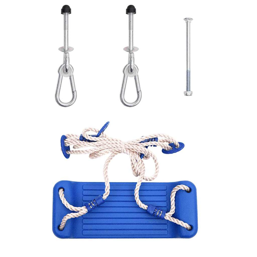 vidaXL Sièges de balançoire avec cordes 2 pcs. Bleu 37x15 cm Polyéthylène