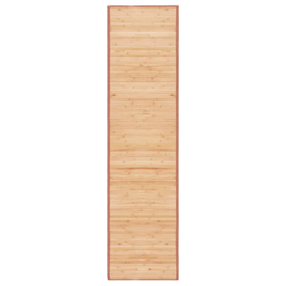 Teppich Bambus 80x300 cm Braun
