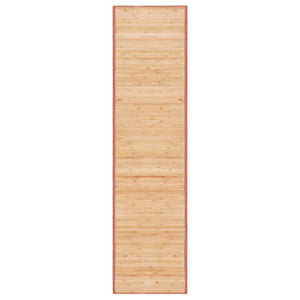 Teppich Bambus 80x300 cm Braun