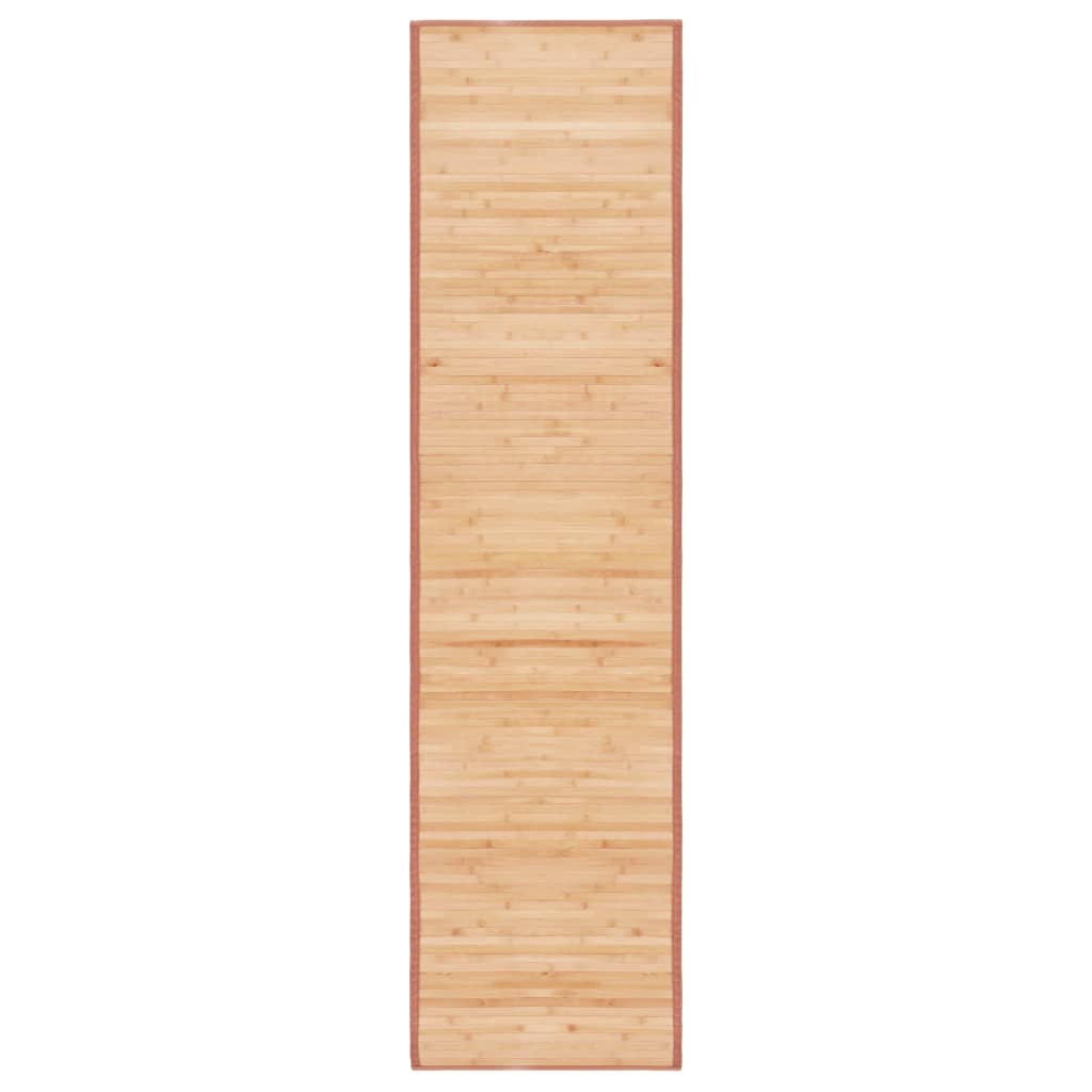 Teppich Bambus 80x300 cm Braun