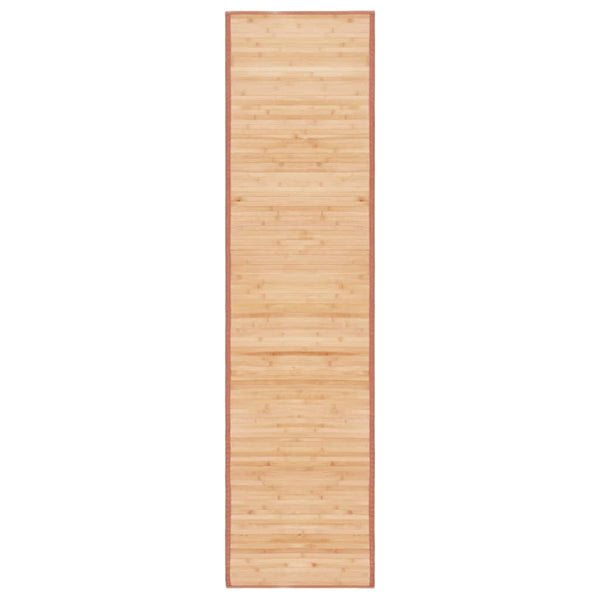 Teppich Bambus 80x300 cm Braun