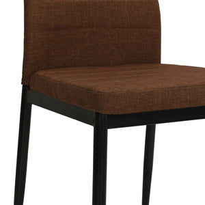 vidaXL Dining Chairs 6 pcs Fabric Brown