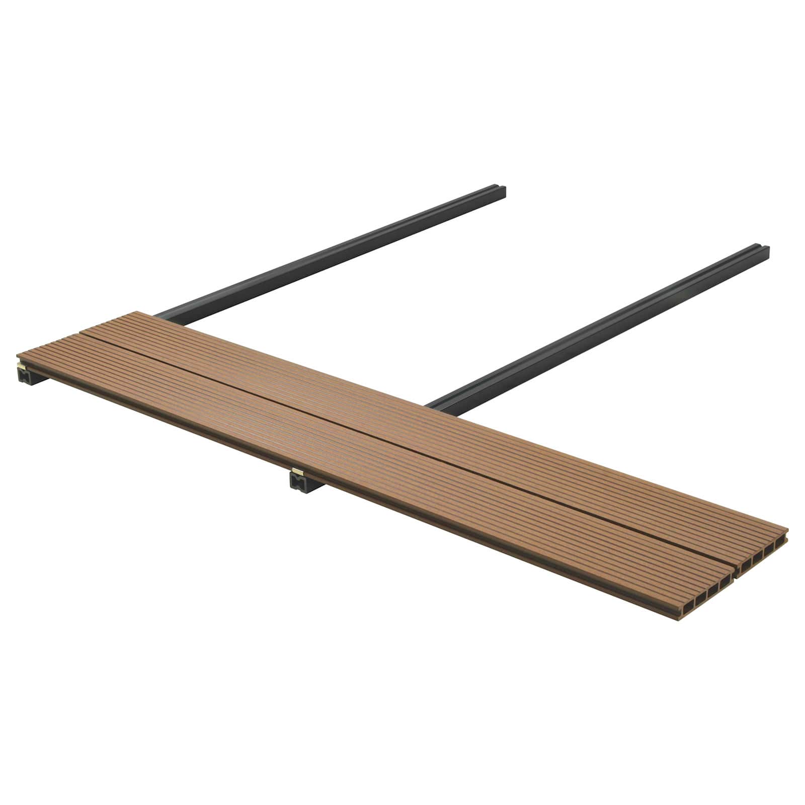 WPC Terrassendielen Teak, 6 Stück