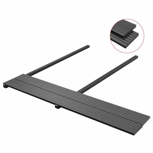 WPC Terrassendielen Grau, 6er-Set