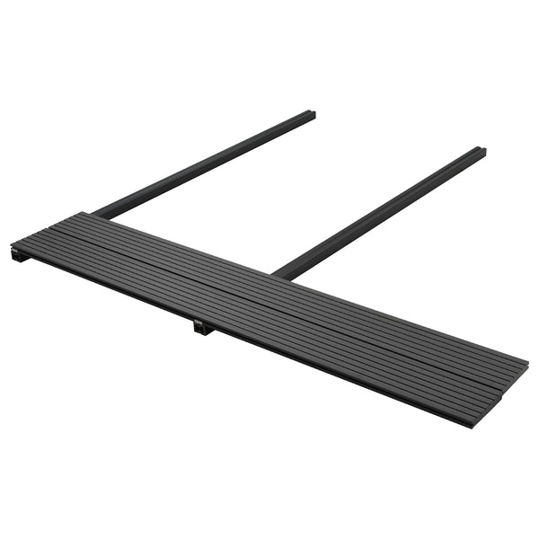 Schwarze WPC Terrassendielen 6er Set