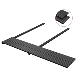 Schwarze WPC Terrassendielen 6er Set