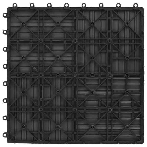 Terrassenfliesen Grau WPC 30x30 cm, 11 Stk.