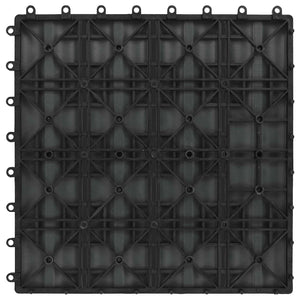 Terrassenfliesen 3D Design Grau WPC 30x30cm, 11 Stk.